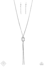 Load image into Gallery viewer, Paparazzi Knockout Knot - Black Rhinestone Necklace
