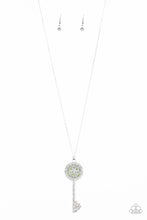 Load image into Gallery viewer, Keeping Secrets - Green Key Necklace Paparazzi
