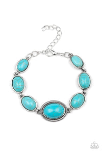 Serene Stonework - Turquoise Bracelet Paparazzi