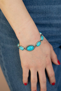 Serene Stonework - Turquoise Bracelet Paparazzi