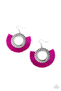 Fringe Fanatic - Purple Fringe Earring Paparazzi