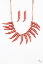 Load image into Gallery viewer, Tusk Tundra - Brown Stone Necklace Paparazzi
