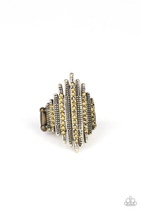 Shocking Sparkle - Brass Ring Paparazzi