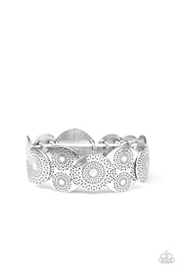 Pleasantly Posy - Silver Bracelet Paparazzi