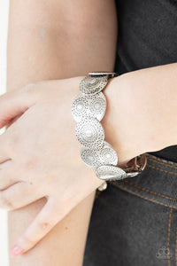 Pleasantly Posy - Silver Bracelet Paparazzi