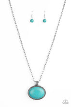 Load image into Gallery viewer, Sedimentary Colors - Blue Turquoise Necklace Paparazzi
