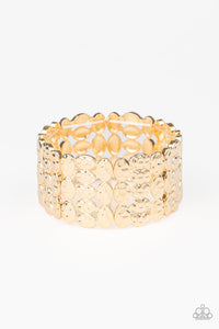 Tectonic Texture - Gold Bracelet Paparazzi