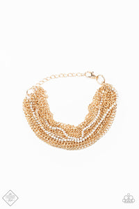 Paparazzi Pour Me Another - Gold Rhinestone Bracelet