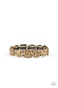 Hammered Harmony - Brass Bracelet Paparazzi