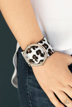 Load image into Gallery viewer, Asking FUR Trouble - White Leather Bracelet Paparazzi
