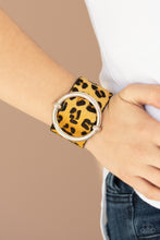 Load image into Gallery viewer, Asking FUR Trouble - Yellow Leather Band Paparazzi
