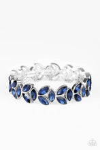 Load image into Gallery viewer, Gilded Gardens - Blue Rhinestone Bracelet Paparazzi
