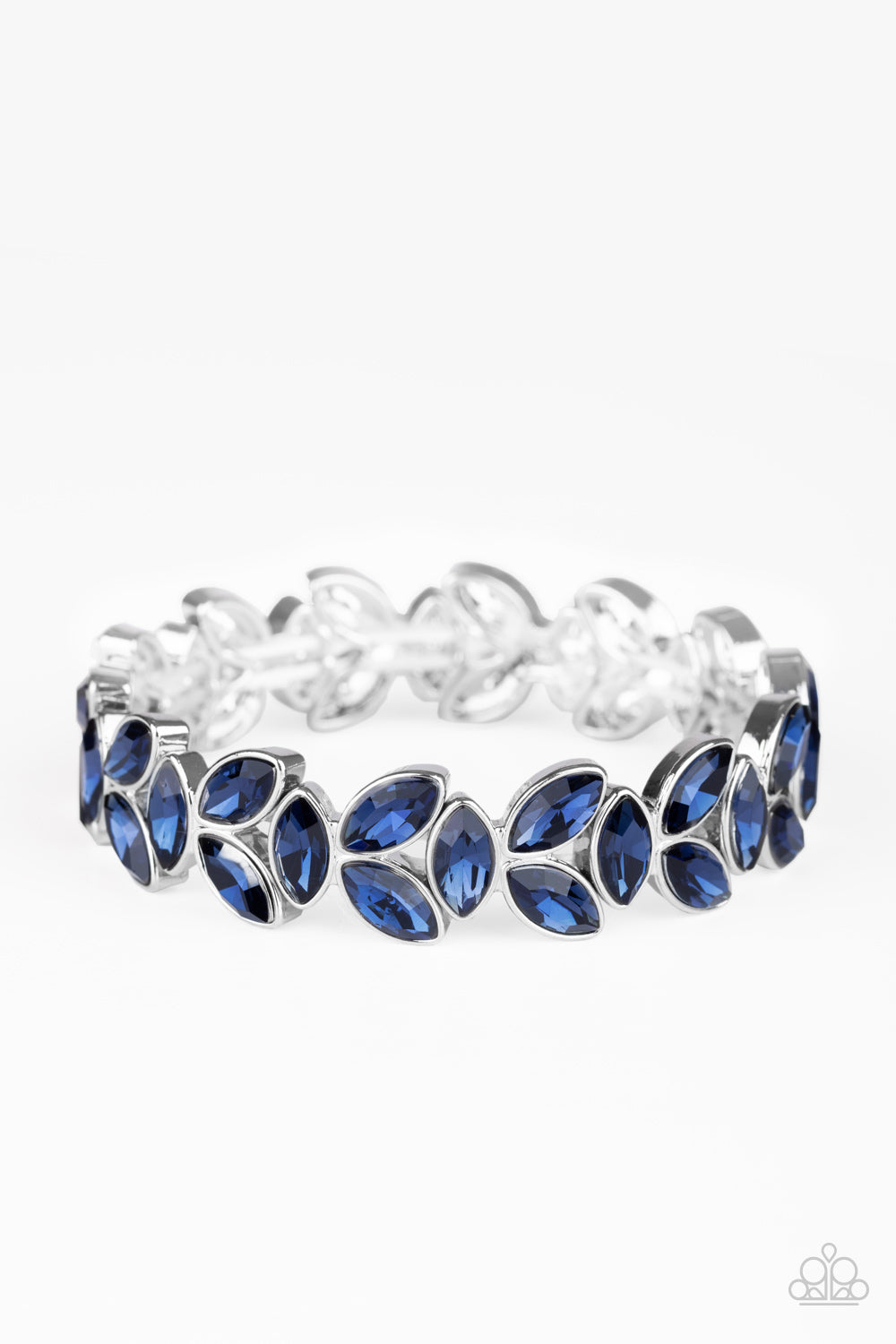 Gilded Gardens - Blue Rhinestone Bracelet Paparazzi