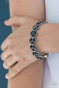 Gilded Gardens - Blue Rhinestone Bracelet Paparazzi