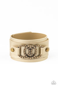 Couture Influencer - Brass Leather Bracelet Paparazzi