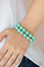 Load image into Gallery viewer, Bubble Blast Off - Green Bracelet Paparazzi
