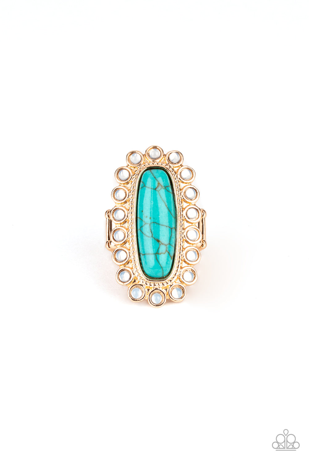 Mystic Oasis - Gold Ring paparazzi