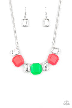 Load image into Gallery viewer, Paparazzi Crest - Pink Neon Necklace
