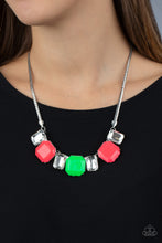 Load image into Gallery viewer, Paparazzi Crest - Pink Neon Necklace
