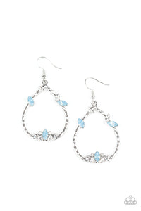 Lotus Ice - Blue Earring Paparazzi