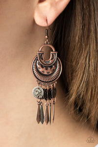 Give Me Liberty - Multi Copper Earring Paparazzi