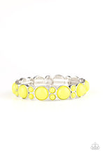 Load image into Gallery viewer, Bubbly Belle - Yellow Bracelet Paparazzi
