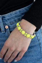 Load image into Gallery viewer, Bubbly Belle - Yellow Bracelet Paparazzi
