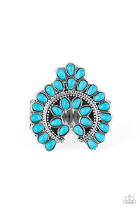 Trendy Talisman - Blue Stone Ring Paparazzi