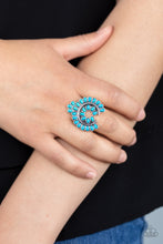 Load image into Gallery viewer, Trendy Talisman - Blue Stone Ring Paparazzi
