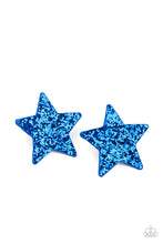 Load image into Gallery viewer, Star-Spangled Superstar - Blue Hair Clip Paparazzi
