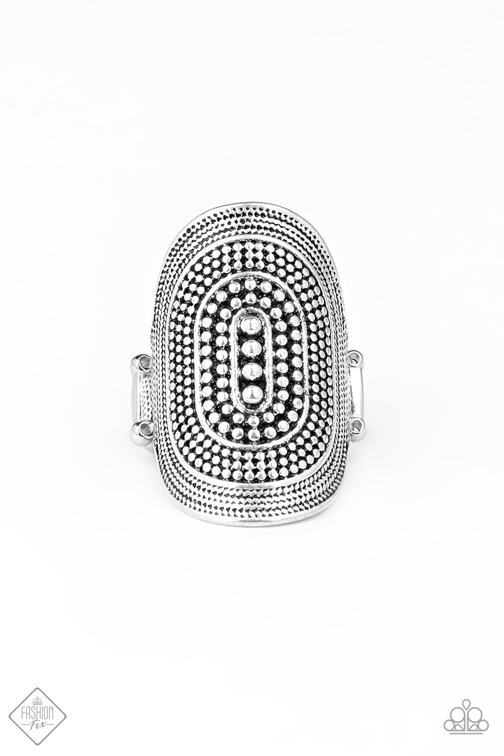 Dotted Decor - Silver Ring Paparazzi