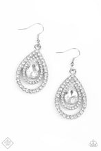 Load image into Gallery viewer, So The Story GLOWS - White Earring Paparazzi
