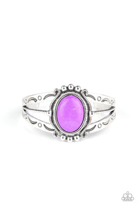 Very TERRA-torial - Purple Stone Bracelet Paparazzi