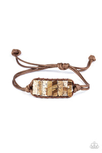 Canyon Warrior - Brown Stone Bracelet Paparazzi