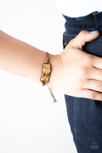 Canyon Warrior - Brown Stone Bracelet Paparazzi