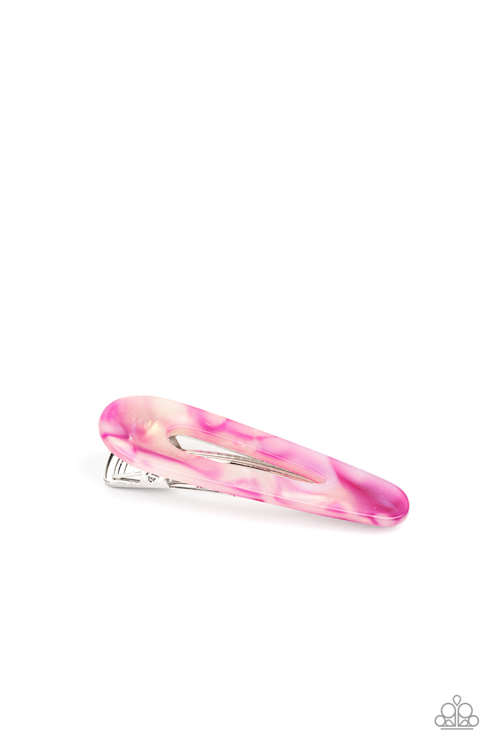 Paparazzi Walking on HAIR - Pink Marble Hair Clip