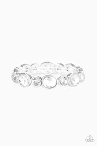 Still GLOWING Strong - White Rhinestone Bracelet Paparazzi