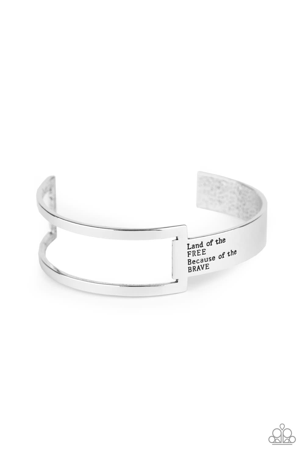 America The BRAVE - Silver Bracelets Paparazzi