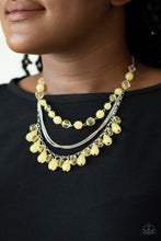 Load image into Gallery viewer, Awe-Inspiring Iridescence - Yellow Necklace Paparazzi
