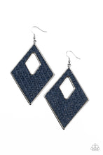 Load image into Gallery viewer, Woven Wanderer - Blue Earring Paparazzi
