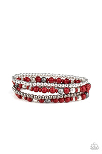 Stacked Style Maker - Red Bracelet Paparazzi