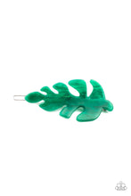 Load image into Gallery viewer, Paparazzi LEAF Your Mark - Green Hair Clip
