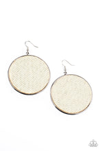 Load image into Gallery viewer, Wonderfully Woven - White Earring Paparazzi
