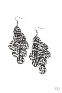 Instant Incandescence - Black Earring Paparazzi