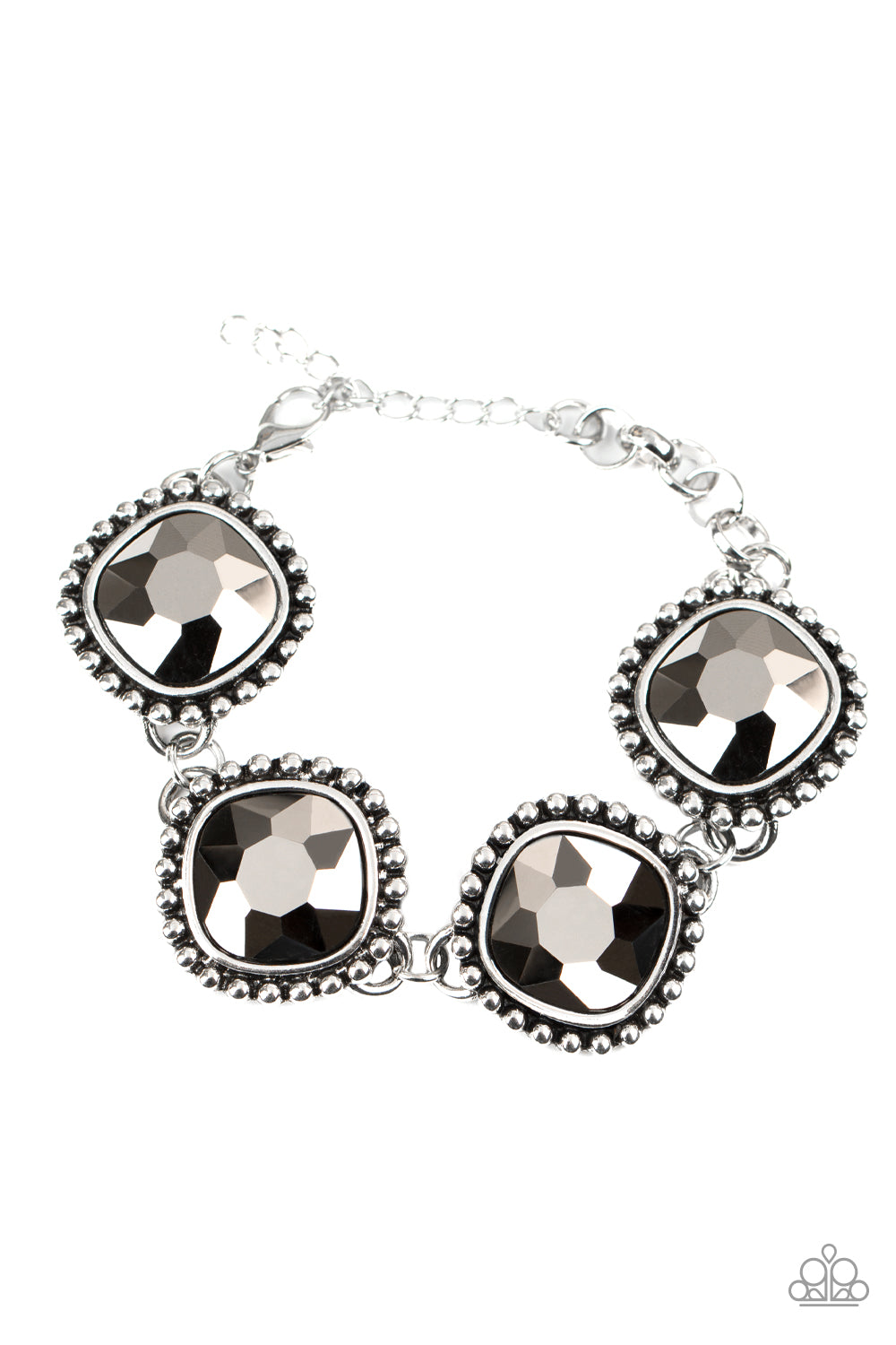 Megawatt - Silver Hematite Bracelet Paparazzi