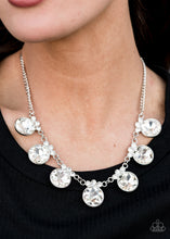 Load image into Gallery viewer, Paparazzi GLOW-Getter Glamour - White Rhinestone Necklace
