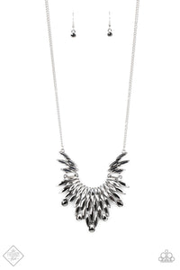 Leave it to LUXE - Silver Hematite Necklace Paparazzi