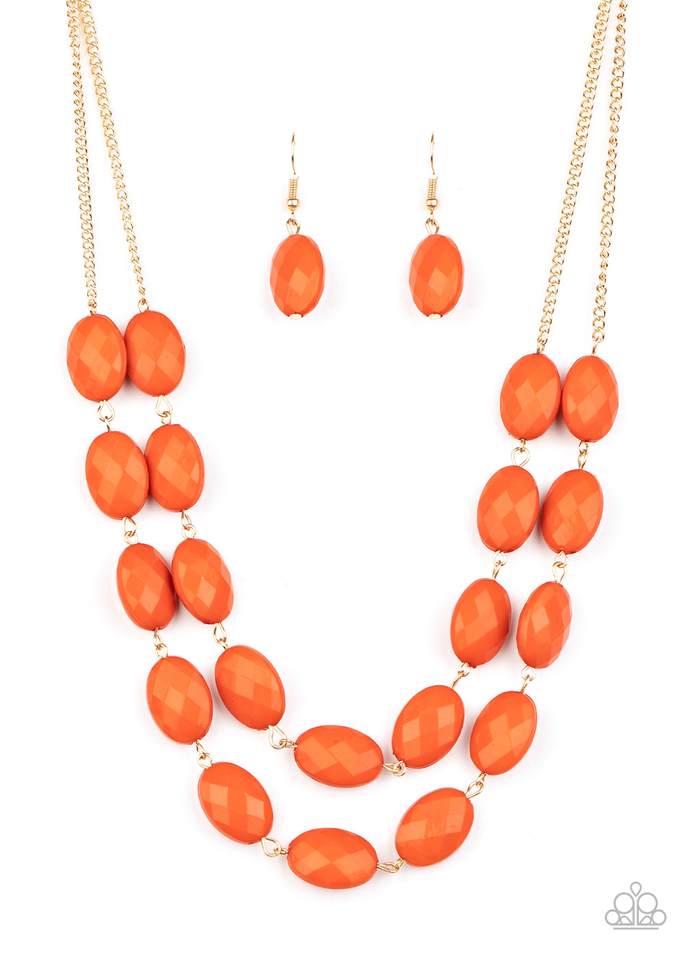Max Volume - Orange Necklace Paparazzi