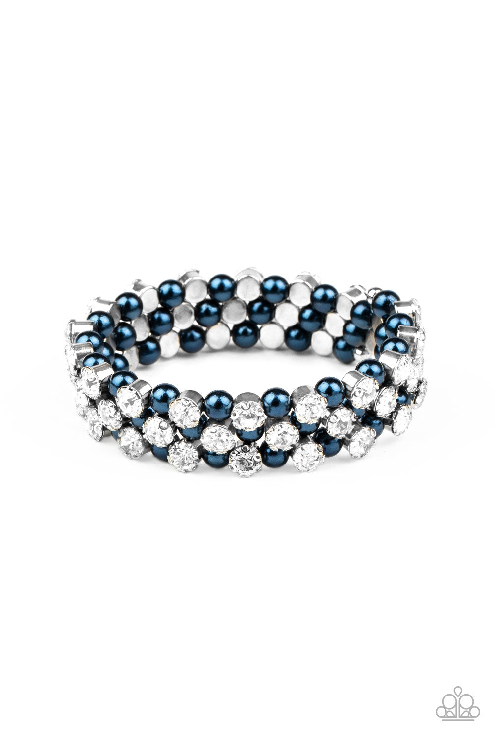 Metro Motif - Blue Pearl Bracelet Paparazzi