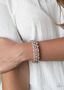 Metro Motif - Pink Pearl Bracelet Paparazzi